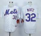 mlb jerseys new york mets #32 Steven Matz White(Blue Strip) Home