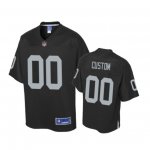 Oakland Raiders Custom Black Pro Line Jersey - Youth