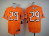 nike nfl chicago bears #29 bush elite orange jerseys