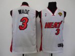 Basketball Jerseys miami heat #3 wade Swingman white[2011 finals