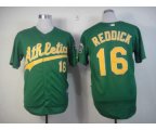 mlb oakland athletics #16 reddlck green jerseys