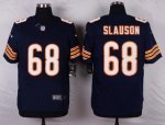 nike chicago bears #68 slauson blue elite jerseys