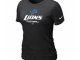 Women Detroit Lions Black T-Shirt