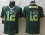 nike youth nfl green bay packers #12 aaron rodgers green [Elite