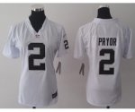 nike women nfl oakland raiders #2 pryor white jerseys