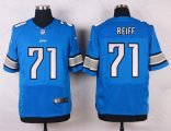 nike detroit lions #71 reiff elite blue jerseys