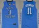 Men's North Carolina Tar Heels #11 Brice Johnson 2016 Light Blue Swingman College Basketball Jersey