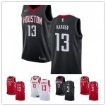 Basketball Houston Rockets #13 James Harden #3 Chris Paul Swingman Jersey- Game Edition