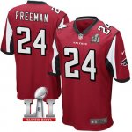 Men's NIKE NFL Atlanta Falcons #24 Devonta Freeman Red Super Bowl LI Bound Game Jersey