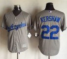 MLB Jersey Los Angeles Dodgers #22 Clayton Kershaw Grey New Cool