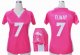 nike women nfl denver broncos #7 john elway pink jerseys [draft