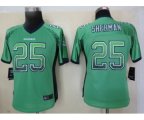 nike women nfl seattle seahawks #25 sherman green [Elite drift f