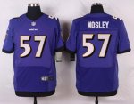 nike baltimore ravens #57 mosley purple elite jerseys