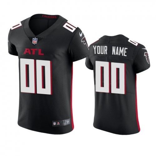 Atlanta Falcons Custom Black Vapor Elite Jersey - Men\'s