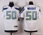 nike nfl seattle seahawks #50 wright elite white jerseys