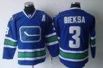 Hockey Jerseys vancouver canucks #3 bieksa blue[a patch 3rd]