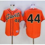 mlb san francisco giants #44 willie mccovey orange cool base jerseys