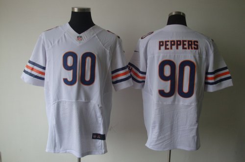 nike nfl chicago bears #90 peppers elite white jersey