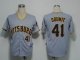 Baseball Jerseys pittsburgh pirates #41 doumit grey(cool base)