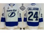 NHL Tampa Bay Lightning #24 Ryan Callahan White 2015 Stanley Cup