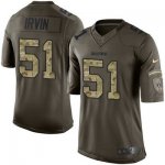 Youth Nike Oakland Raiders #51 Bruce Irvin Green Salute to Service NFL Jersey