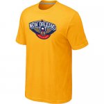 nab new orleans pelicans big & tall primary logo yellow T-Shirt