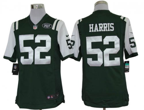 nike nfl new york jets #52 harris green jerseys [nike limited]