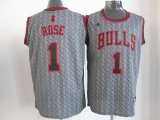 nba chicago bulls #1 rose grey jerseys [static fashion swingman]