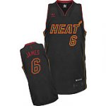 Basketball Jerseys miami heat #6 james black[orange number]