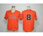 mlb san francisco giants #8 orange jerseys [Cool Base]