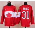 nhl team canada #31 price red [2014 winter olympics]