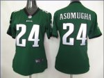 nike women nfl philadelphia eagles #24 asomugha green jerseys