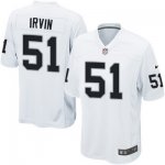 Men's Nike Oakland Raiders #51 Bruce Irvin White Game NFL Jersey