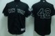 Baseball Jerseys new york yankees #42 rivera black(2009 logo)