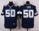 nike dallas cowboys #50 lee blue elite jerseys