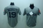 Baseball Jerseys boston red sox #19 beckett grey(2009 style)