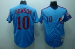 Baseball Jerseys expos #10 dawson blue