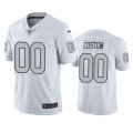 Oakland Raiders #00 Men's White Custom Color Rush Limited Jersey