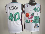NBA 1996 All Star #40 Shawn Kemp White Swingman Throwback Jersey