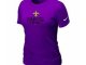 Women New Orleans Sains Purple T-Shirt