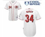 mlb cincinnati reds #34 bailey white jerseys
