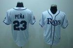 Baseball Jerseys tampa bay rays #23 pena white(2008 ws patch)