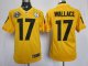 nike nfl pittsburgh steelers #17 wallace yellow [nike limited 80