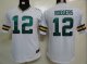 nike youth nfl green bay packers #12 rodgers white jerseys