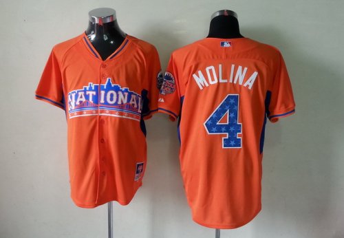 mlb 2013 all star st.louis cardinals #4 molina oranger jerseys