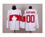 customized team canada jerseys white [2014 winter olympics]