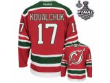 nhl new jersey devils #17 kovalchuk red and green [2012 stanley