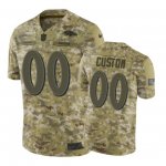 Baltimore Ravens #00 2018 Salute to Service Custom Jersey Camo -Nike Limited