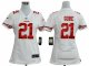 nike women nfl san francisco 49ers #21 gore white jerseys