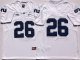 Men's Youth Penn State Nittany Lions White #26 Saquon Barkley Colleges Jersey